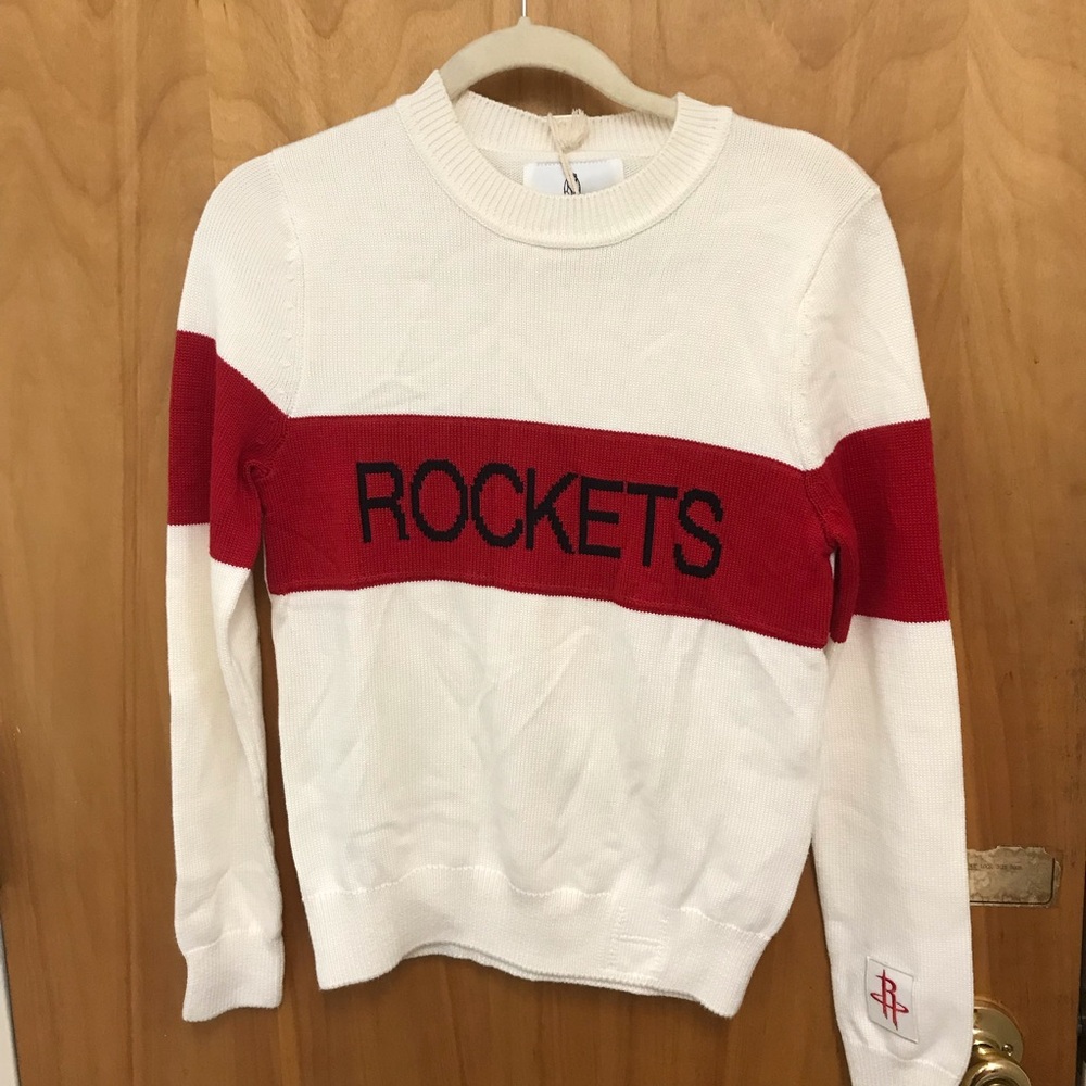 Hillflint NBA Rockets (Houston) Ivory Long Sleeve Sweater  sz XS NWT